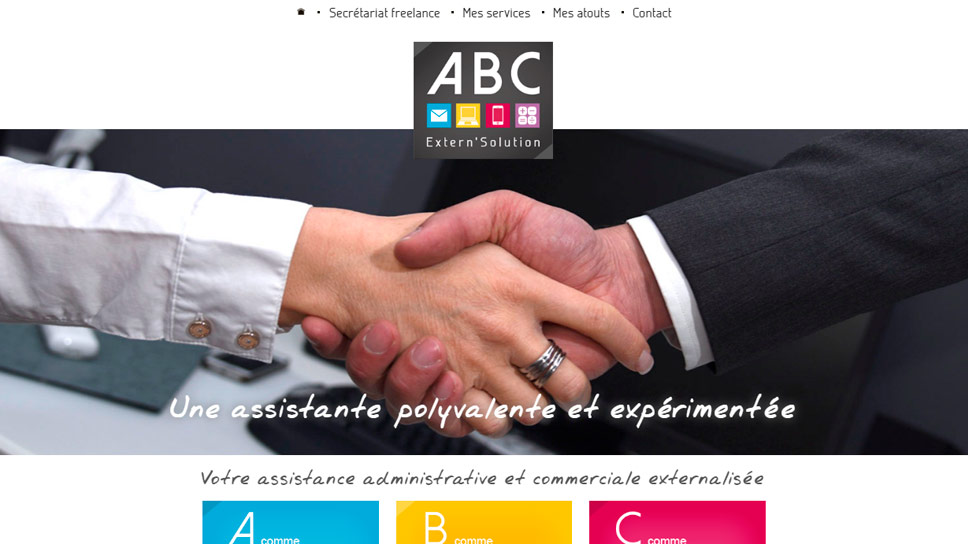 ABC Extern'Solution - site internet - Elisabeth MORIN graphiste webmaster La Rochelle