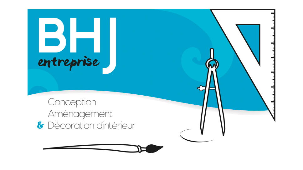 Elisabeth MORIN - graphiste La Rochelle - logo BHJ entreprise