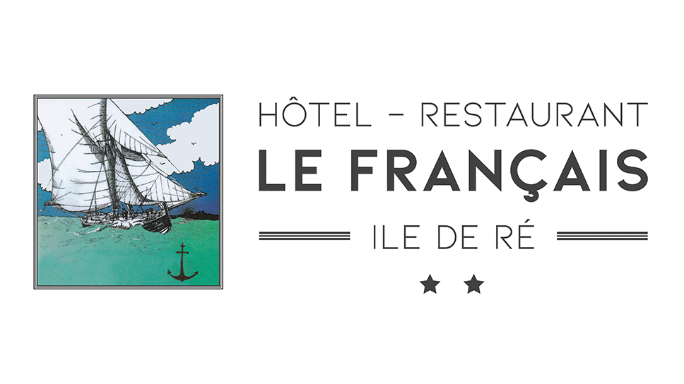Elisabeth MORIN - graphiste La Rochelle - Refonte graphique Logo Hôtel Restaurant Le Français Ile de Ré / Ludifrance