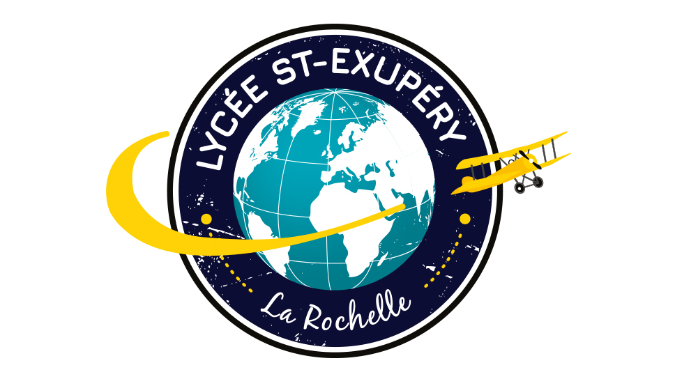 Elisabeth MORIN - graphiste La Rochelle - Logo Lycée Saint-Exupéry La Rochelle