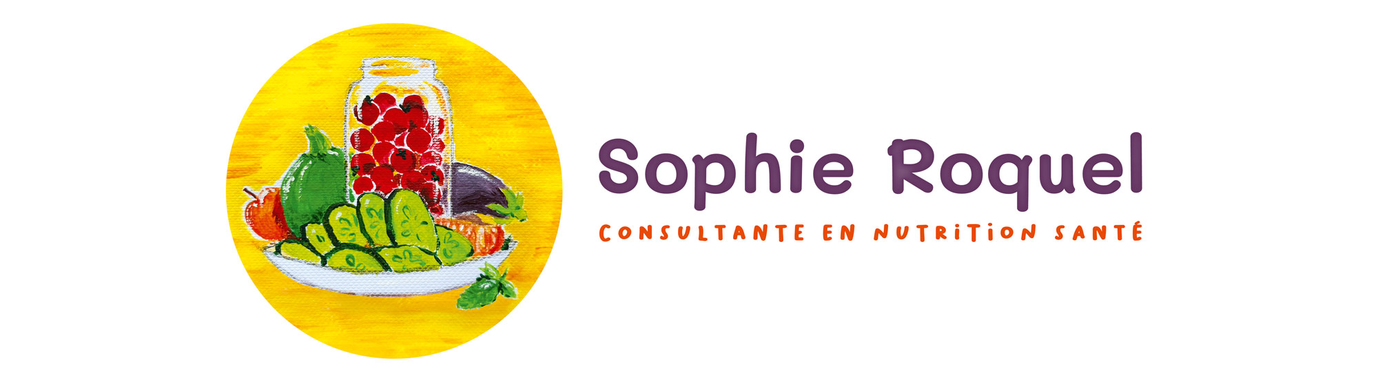 Logo Sophie Roquel Nutritionniste La Rochelle - Elisabeth MORIN Graphiste La Rochelle
