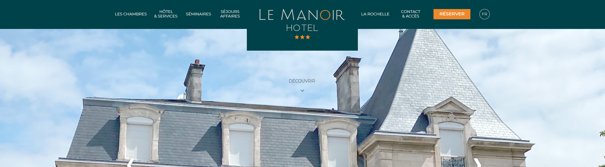 Site Le Manoir pour Ludifrance - Création graphique - Elisabeth MORIN Graphiste La Rochelle